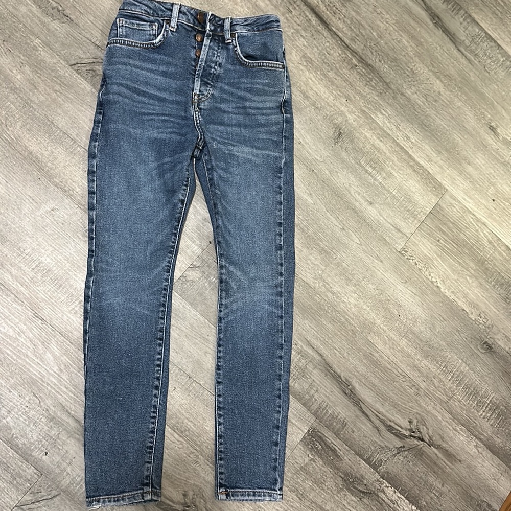 Forever 21 Button Up Denim Jeans Pants